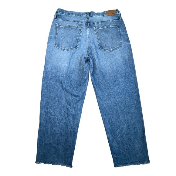 Madewell The Slouchy Boy Jean Size 31 Cutoff Raw Hem - Picture 2 of 8